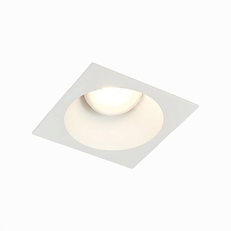 Св-к встр. Белый GU10 1*50W L103xW103xH52 220V Без ламп ST207.518.01 - фото