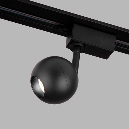 Трековый светодиодный светильник для однофазного шинопровода Ball Черный 8W 4200K LTB76 Elektrostandard - фото