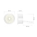 DK3000-8W dim Керамический светодиодный модуль. Белый с прозрачной линзой 60 градусов, 8 Вт, 3000К, диммируемый - фото
