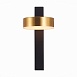 Светильник настенный ST-Luce Черный/Латунь LED 1*7W 3000K SL6000.301.01 - фото