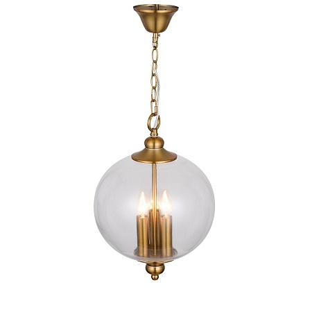Светильник подвесной ST-Luce Золотистый/Прозрачный E14 3*60W SL362.203.03 - фото