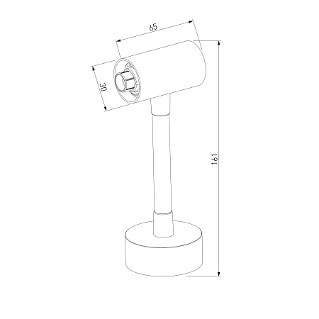 Module System Декоративная гибкая стойка без питания (черный) 85193/00 Elektrostandard - фото