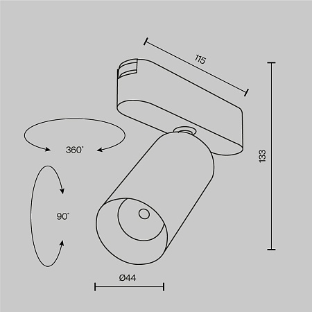 Трековый светильник Technical FOCUS LED TR103-1-12W3K-M-W - фото