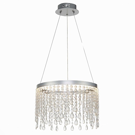 Люстра подвесная ST-Luce Серебристый/Прозрачный LED 1*24W 3000K/4000K/6000K SL6201.103.24 - фото