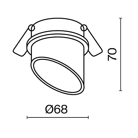 Встраиваемый светильник Technical Lipari DL044-01-GU10-W - фото