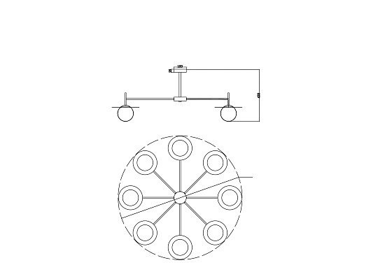Подвесной светильник Freya Camelia FR5202PL-08BS - фото