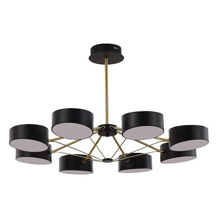 Светильник потолочный Черный, Золотистый/Черный LED 8*10W SLE6005-402-08 - фото