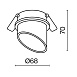 Встраиваемый светильник Technical Lipari DL044-01-GU10-W - фото