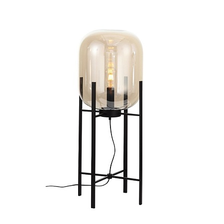 Торшер ST-Luce Черный/Коньячный E27 1*40W (из 2-х коробок) SL1050.515.01 - фото