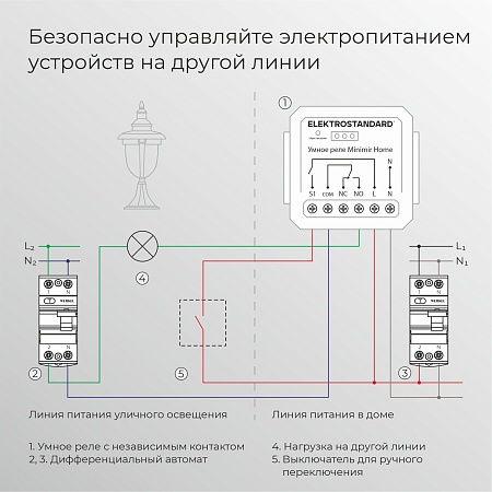 Реле Умный дом с независимым контактом 76010/00 Elektrostandard - фото