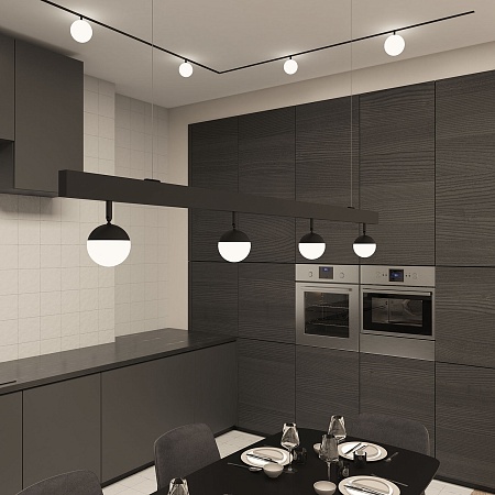 Светильник на шине Denkirs SMART MOON DK8050-BK - фото