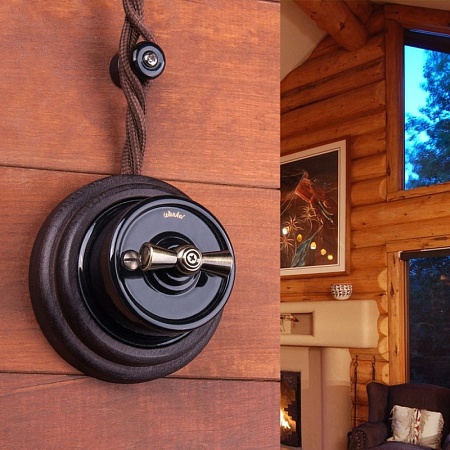 Ретро кабель витой 2х2,5 (коричневый) 50 м W6452614 - фото