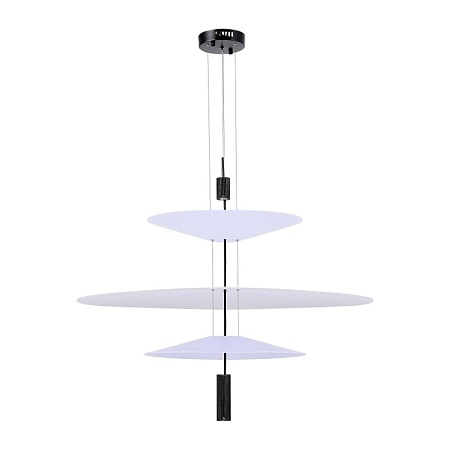 Люстра подвесная ST-Luce Черный/Белый LED 1*15W 3000K SL6101.423.01 - фото