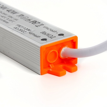 Трансформатор электронный для светодиодной ленты 40W 24V (драйвер), LB007 - фото