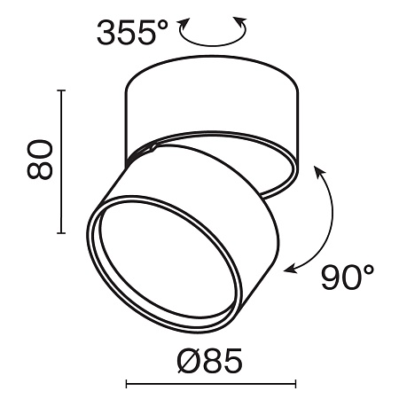 Потолочный светильник Technical Onda C024CL-L12B4K - фото