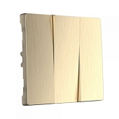 Набор клавиш для выключателя трехклавишного шампань рифленый WL10-SW-3G-CP