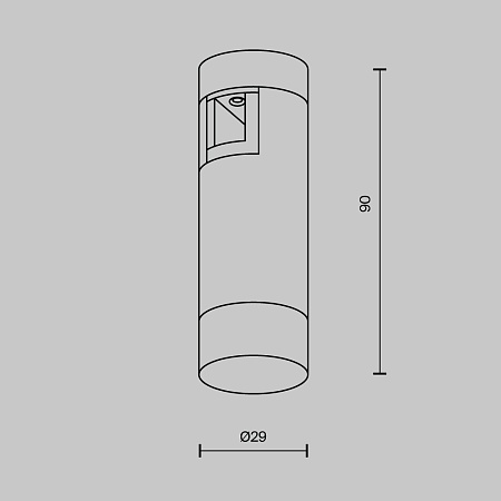 Трековый светильник Technical Skim TR145-1-3W3K-W-B - фото