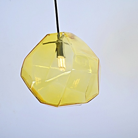 Подвесной Светильник Color Ice Cube Pendant Jevio 1 Янтарный Imperiumloft 178463-26 - фото