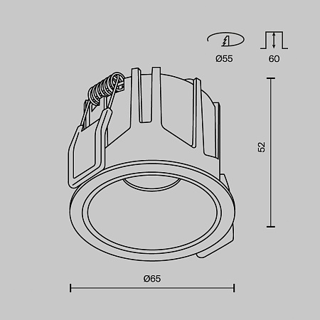 Встраиваемый светильник Technical Alfa LED DL043-01-10W3K-RD-B-1 - фото