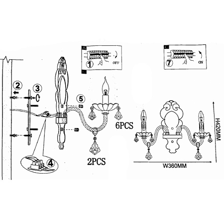 Бра Rainbow Wall Imperiumloft 101951-26 - фото