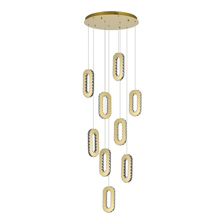 Светильник подвесной ST-Luce Золотистый/Золотистый, Прозрачный LED 9*9W 3000K SL6506.203.09 - фото