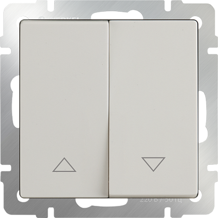 Выключатель жалюзи слоновая кость WL03-01-02 - фото