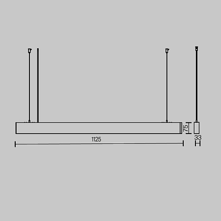 Подвесной светильник Technical P051PL-36W2.7-6K-B - фото
