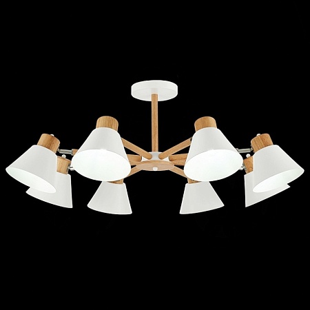 Светильник потолочный Светлое дерево, Белый/Белый E27 8*60W SLE103702-08 - фото