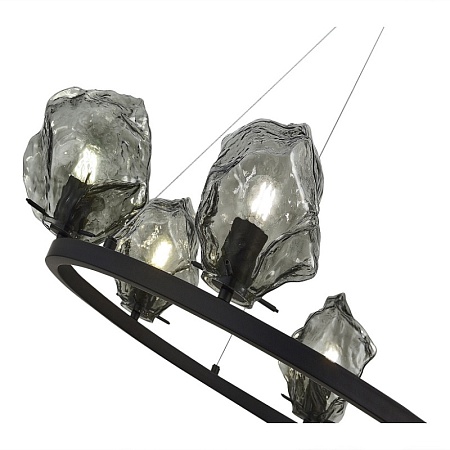 Люстра подвесная ST-Luce Черный/Серо-зеленый E14 6*40W SL1175.403.06 - фото