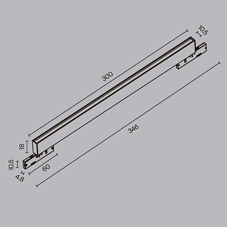 Трековый светильник Technical BASIS TR192-1-8W3K-B - фото