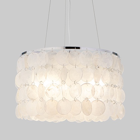 Подвесной светильник Eurosvet 60005/3 хром / перламутр - фото