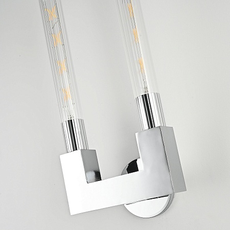 Бра Canelle Wall Lamp Double Sconces Chrome Imperiumloft 147875-22 - фото