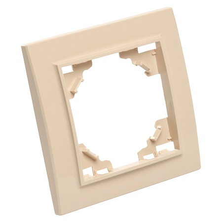 Рамка 1-местная STEKKER, PFR00-9001-02, серия Эрна, слоновая кость - фото