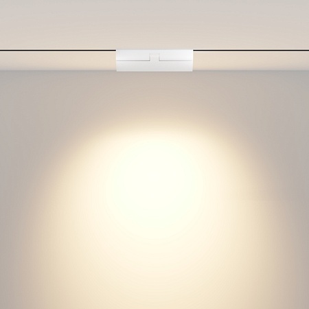 Трековая система Maytoni для натяжного потолка магнитная белая 400 TS-D-400-TR033-2-12W3K-W