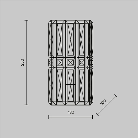 Настенный светильник (бра) Maytoni Facet MOD094WL-01CH - фото