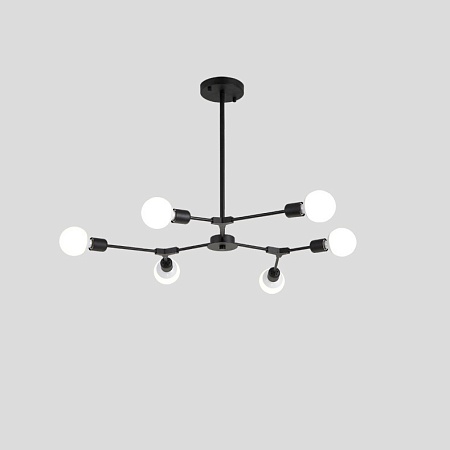 Люстра На Штанге Late D86 Black Imperiumloft 193582-26 - фото