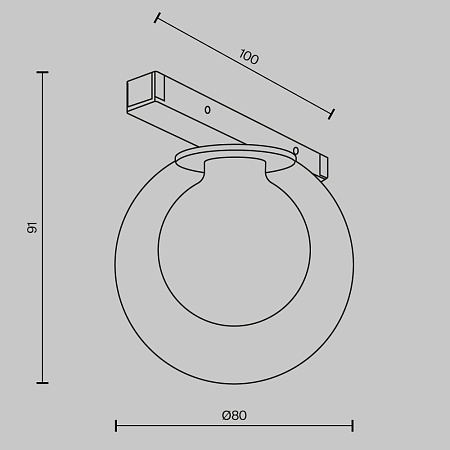 Трековый светильник Technical Bubble TR181-1-4WTW-B - фото
