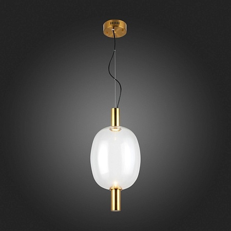 Светильник подвесной ST-Luce Бронзовый/Прозрачный LED 1*7W 2700K SL1582.313.01 - фото