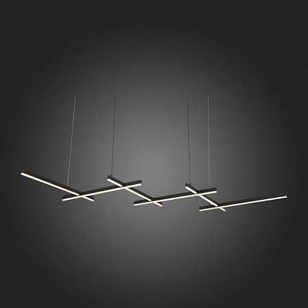 Люстра подвесная ST-Luce Черный/Белый LED 6*14W 4000K SL394.403.06 - фото