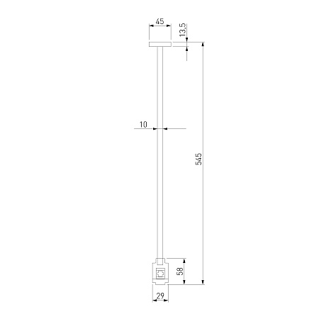 Esthetic Magnetic Декоративная стойка 545 мм (без питания) 85149/00 Elektrostandard - фото