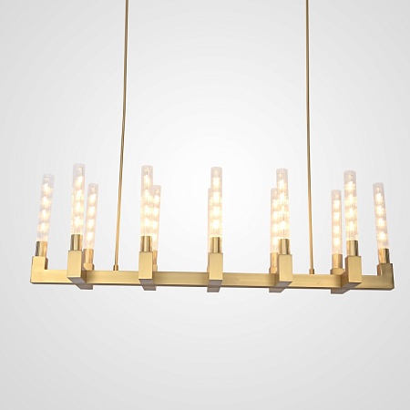 Люстра Canelle Linear Chandelier 12 Modern Brass Imperiumloft 84598-22 - фото