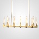 Люстра Canelle Linear Chandelier 12 Modern Brass Imperiumloft 84598-22 - фото