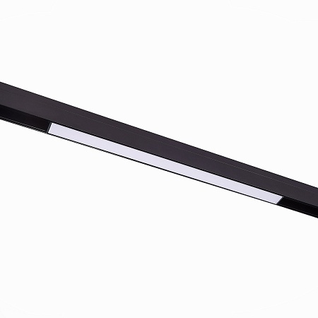 Магнитный трековый светильник Черный LED 1*12W 3000K 780Lm Ra>90 120 IP20 L406xW22xH44 ST360.436.12 - фото