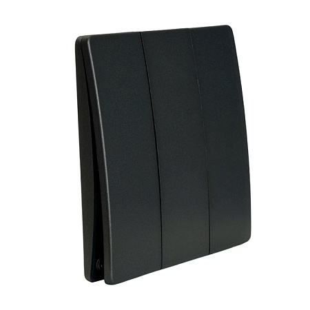 Выключатель беспроводной FERON TM93 SMART, 7мВт, IP65, трехклавишный, графит - фото