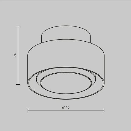 Потолочный светильник Technical Space C092CL-GX53-W - фото