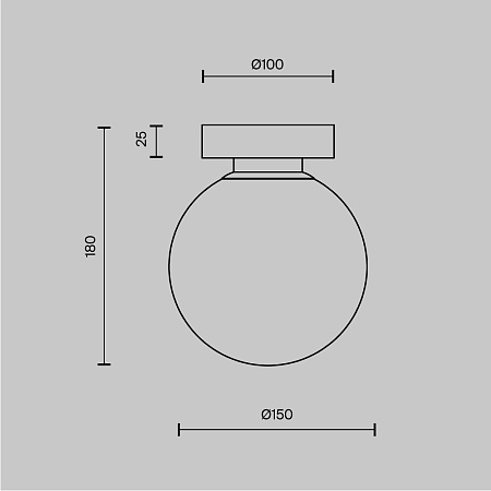 Настенный светильник (бра) Maytoni Basic form MOD321WL-01W - фото