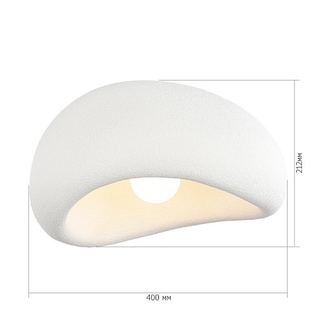 Светильник потолочный ST-Luce белый/белый E27 1*60W SL1522.502.01 - фото