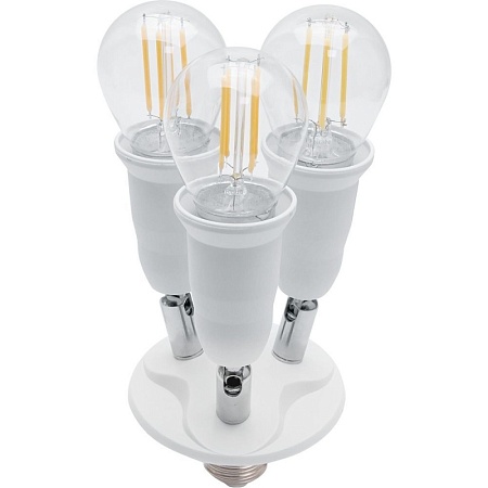 Патрон для ламп 230V Е27-3*Е27, LH62 - фото