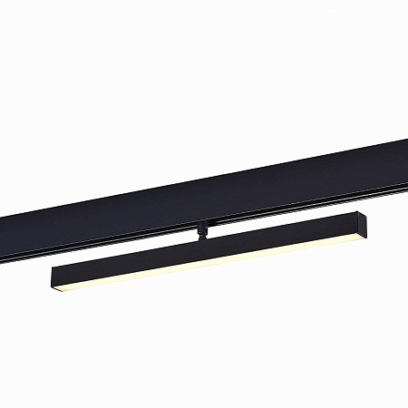 Магнитный трековый светильник Черный LED 1*12W 3000K 700Lm Ra>90 120° IP20 L405xW22,5xH ST802.436.12 - фото
