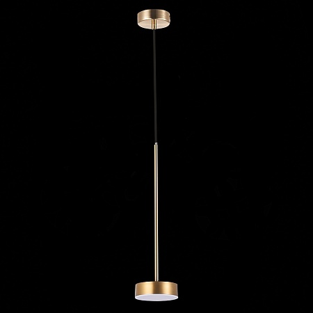 Светильник подвесной ST-Luce Латунь/Латунь LED 1*7W 3000K SL6000.303.01 - фото